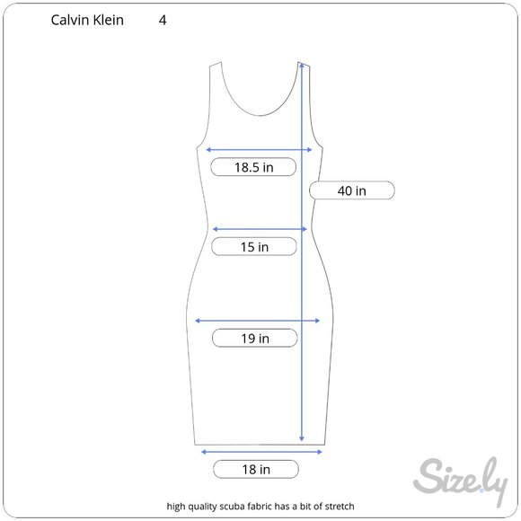Calvin Klein Scuba Sheath Dress, Size 4, EUC - Picture 12 of 12